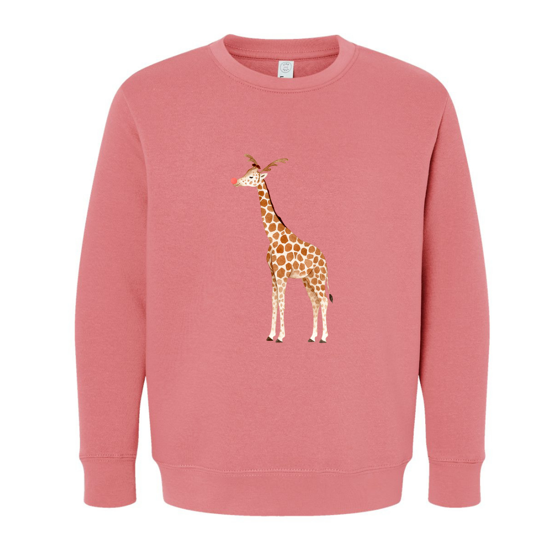 Rudy the Giraffe (Toddler & Youth Sizes) Crewneck Sweatshirts