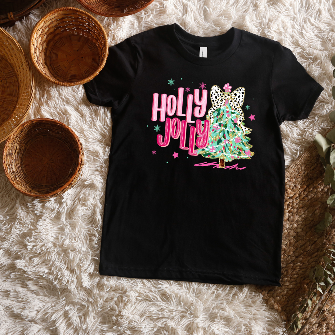 Holly Jolly Short/ Long Sleeve Tees (Toddler/ Youth Sizes)