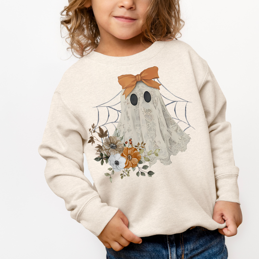 Lacey Boho Ghost Crewneck Sweatshirt (Toddler & Youth Sizes)