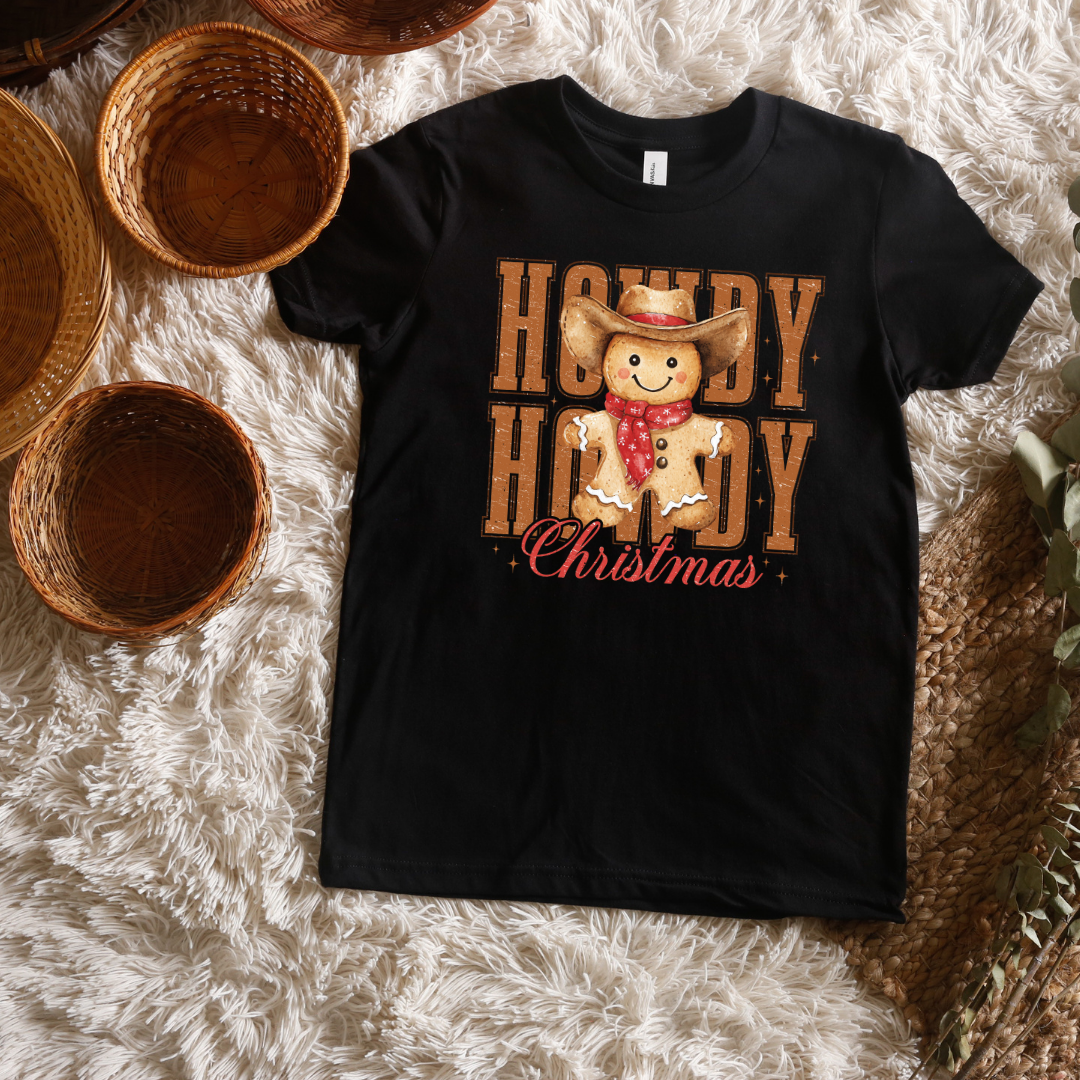 Howdy Howdy Christmas Short/ Long Sleeve Tees (Toddler/ Youth Sizes)