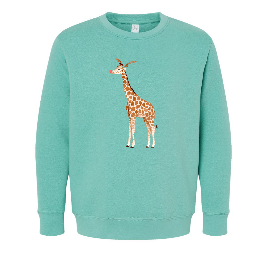 Rudy the Giraffe (Toddler & Youth Sizes) Crewneck Sweatshirts