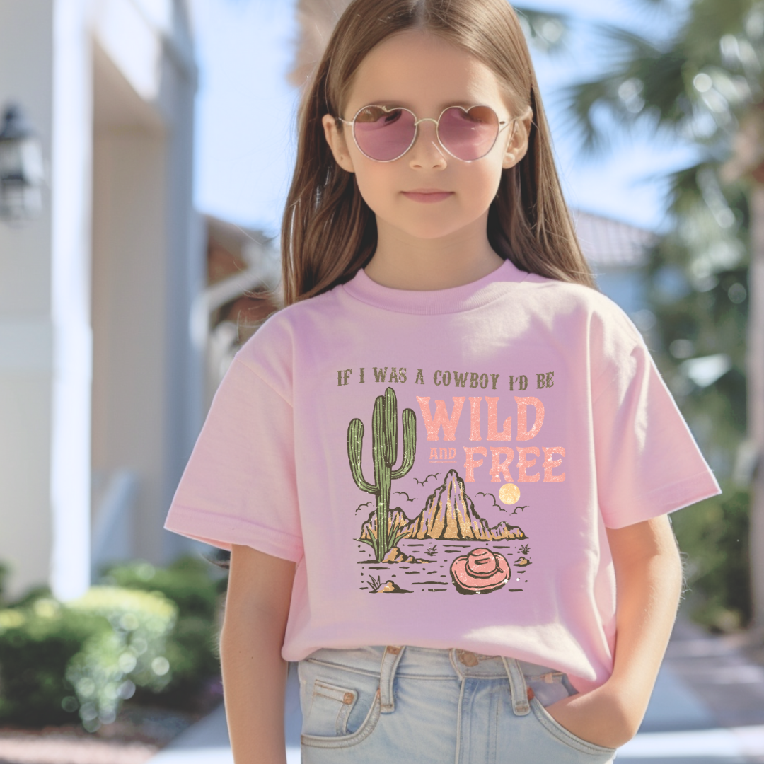 Wild and Free Short/ Long Sleeve Tees (Toddler/ Youth Sizes)