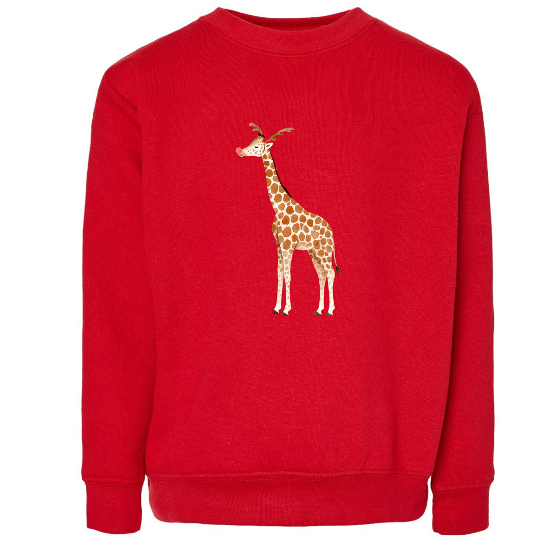 Rudy the Giraffe (Toddler & Youth Sizes) Crewneck Sweatshirts