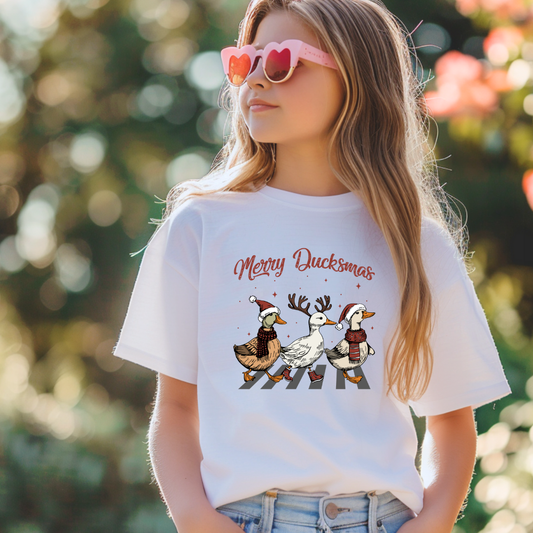 Merry Duckmas Short/ Long Sleeve Tees (Toddler/ Youth Sizes)