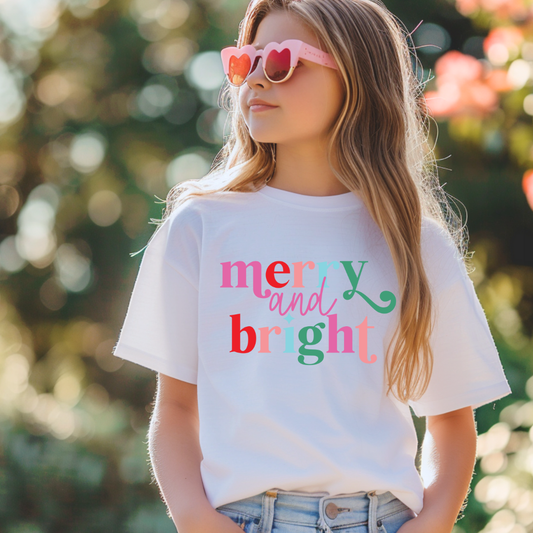 Merry & Bright Short/ Long Sleeve Tees (Toddler/ Youth Sizes)