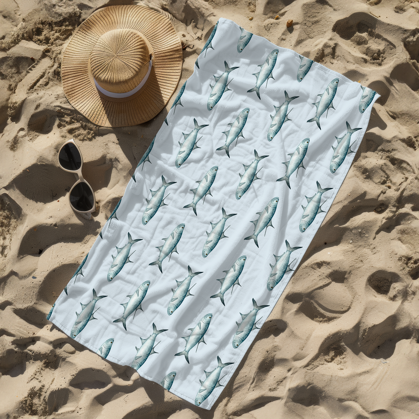Tarpon 30 x 60 Plush Beach Towel