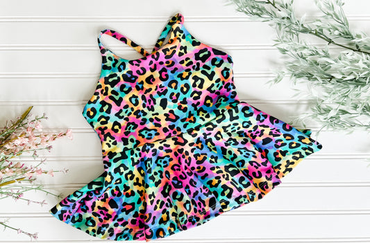 Neon Leopard Brielle Peplum or Dress