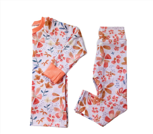 Charlie Bamboo Cotton Spandex Floral Sets