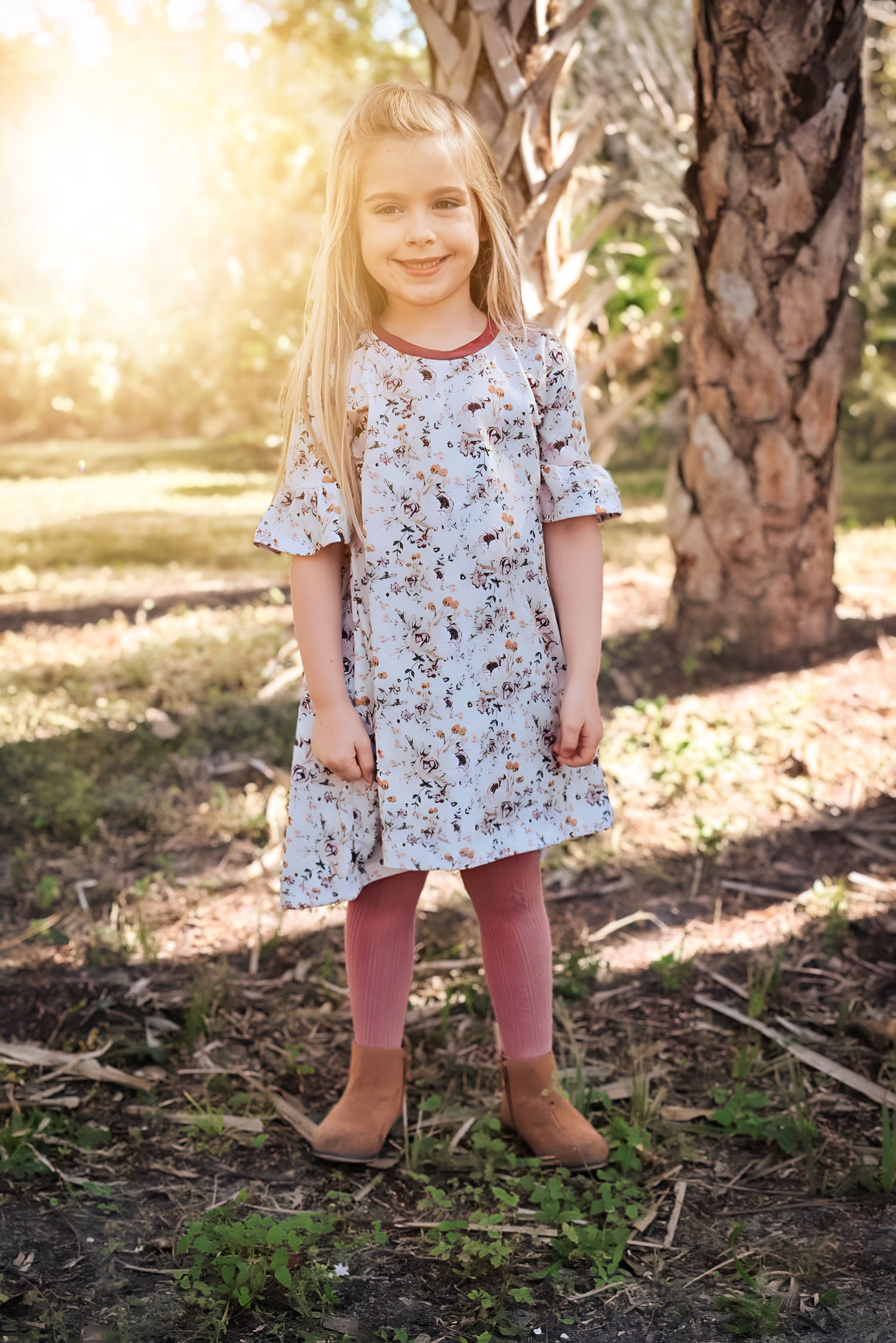 Rosey Vintage Floral T-Shirt Dress – Brittany Hartt Designs