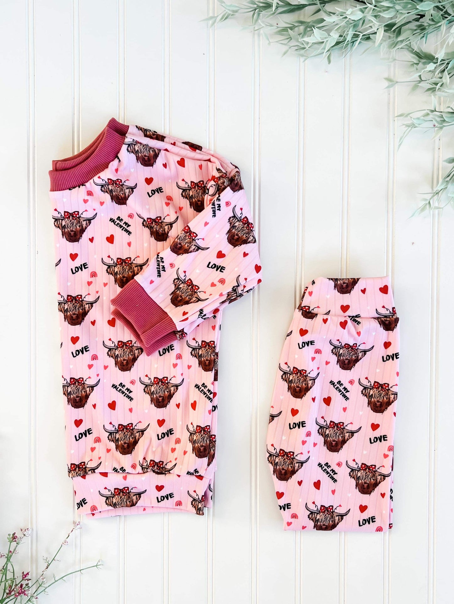 Be Mine Highland Cow Sets (Pink)