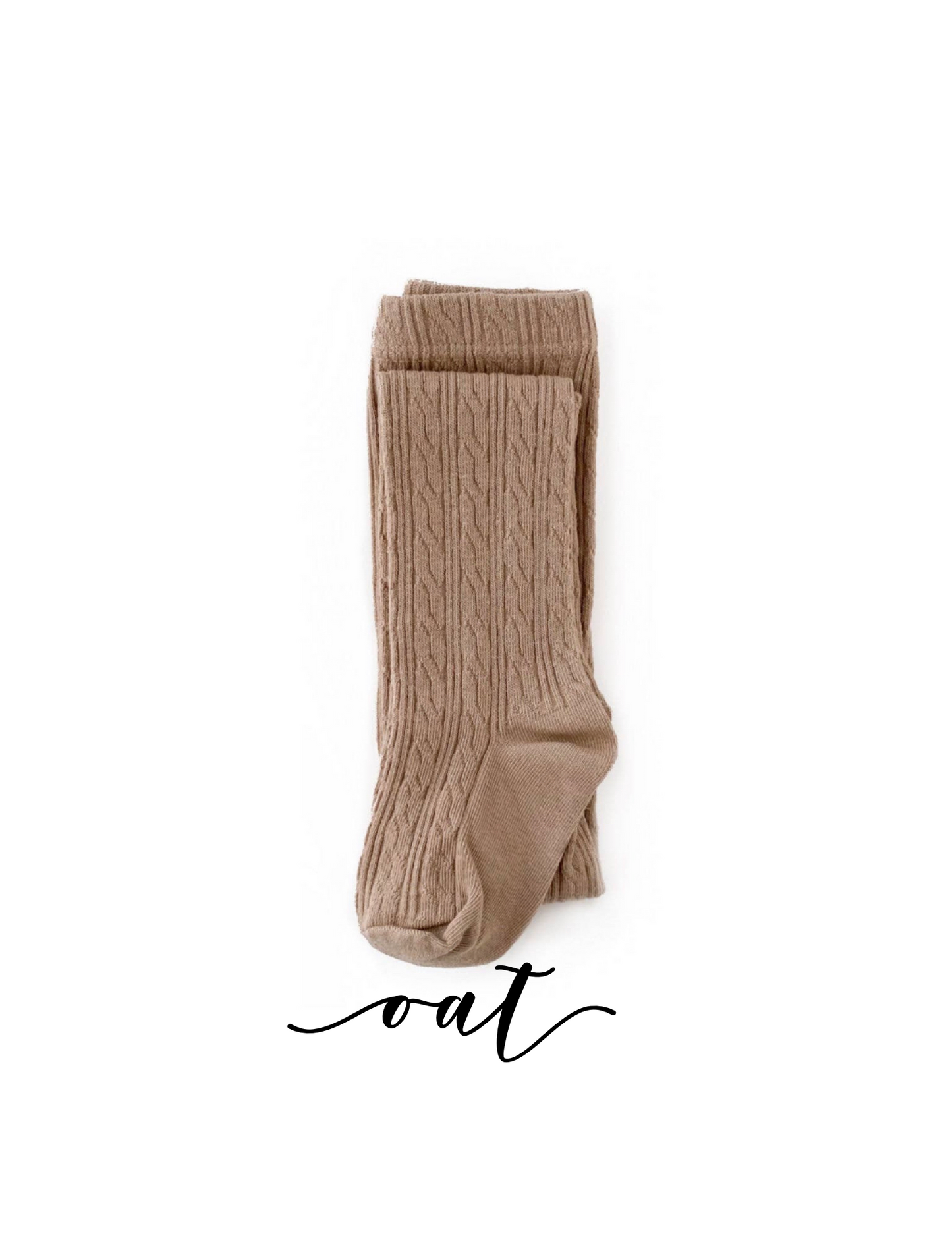 Oat Cable Knit Tights (6/12M)